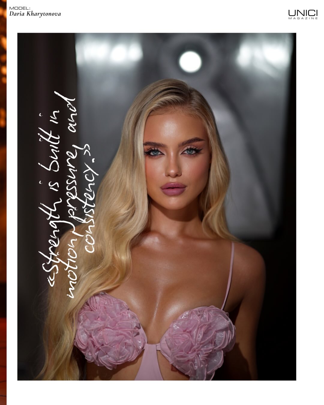 COVER MODEL: DARIA KHARITONOVA