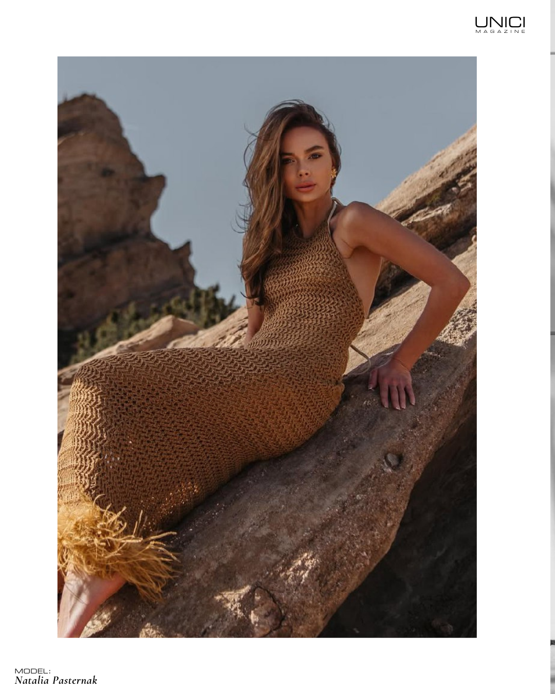 COVER MODEL: NATALY PASTERNAK