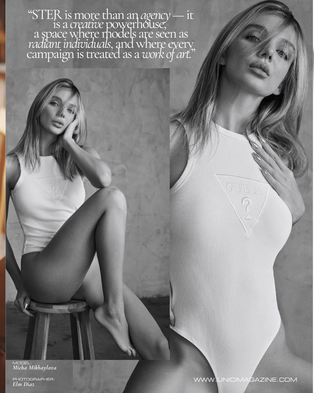 COVER MODEL: MICHA MIKHAILOVA