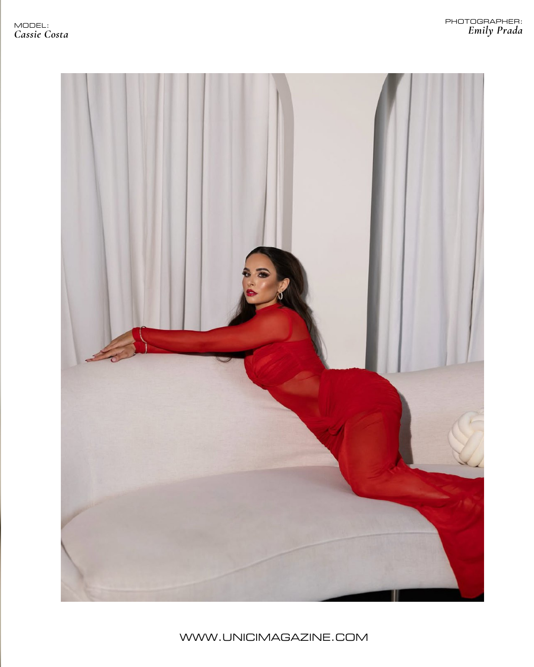 COVER MODEL: CASSIE COSTA