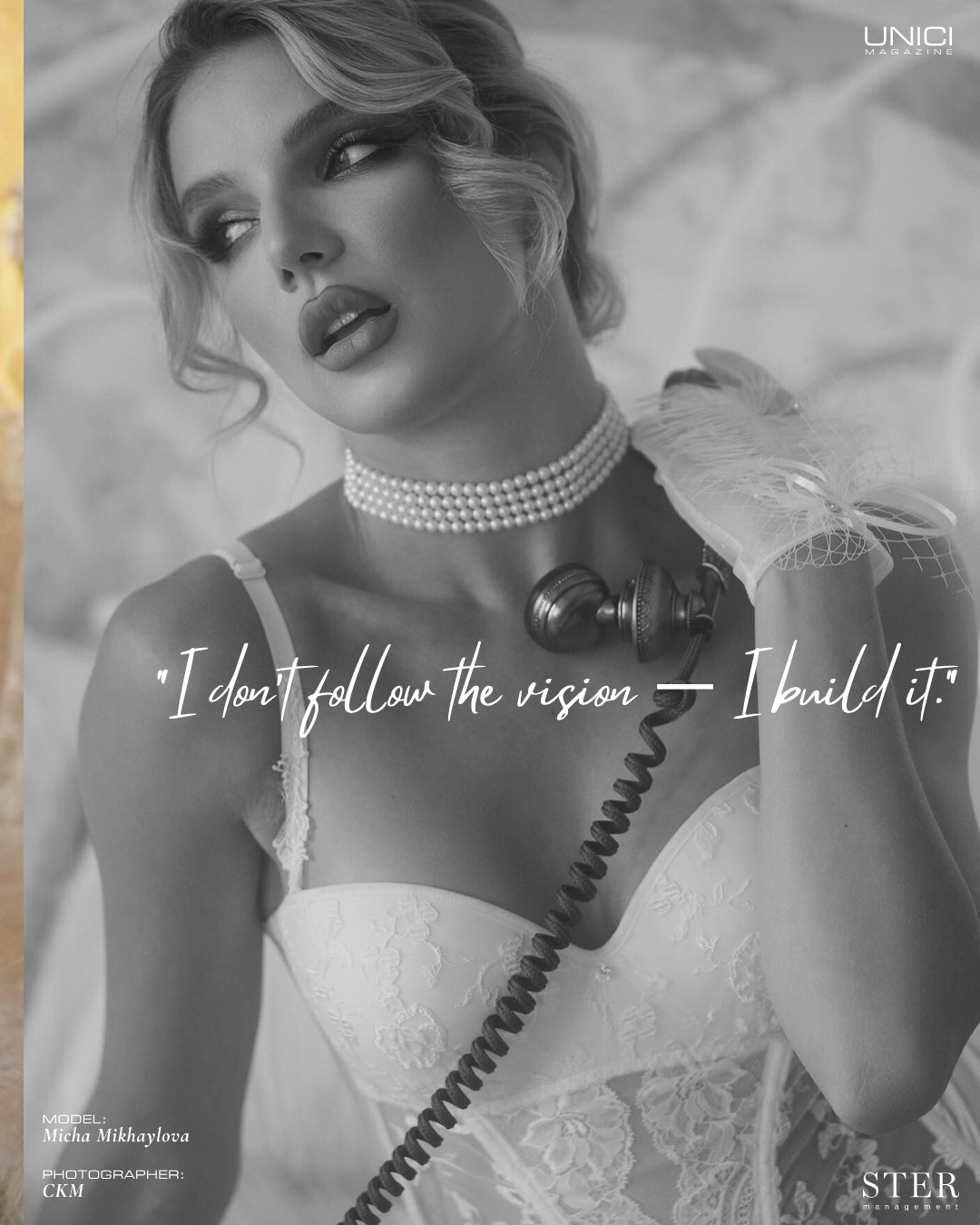 COVER MODEL: MICHA MIKHAILOVA