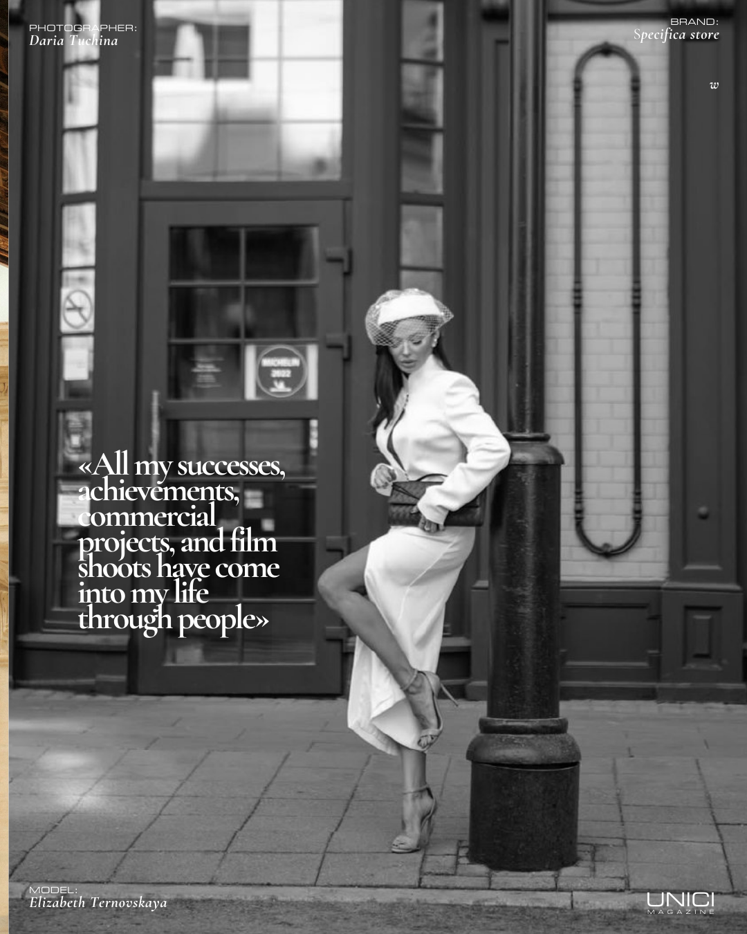 COVER MODEL: ELIZAVETA TERNOVSKAYA