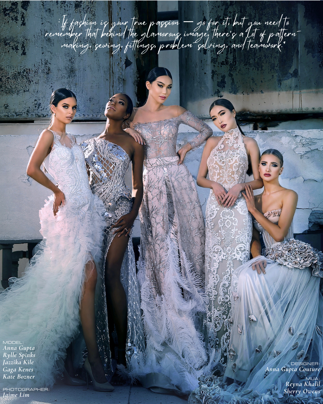 COVER MODEL & DESIGNER: ANNA GUPTA