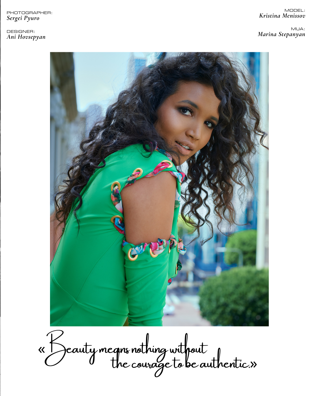 COVER STAR: KRISTINA MENISSOV