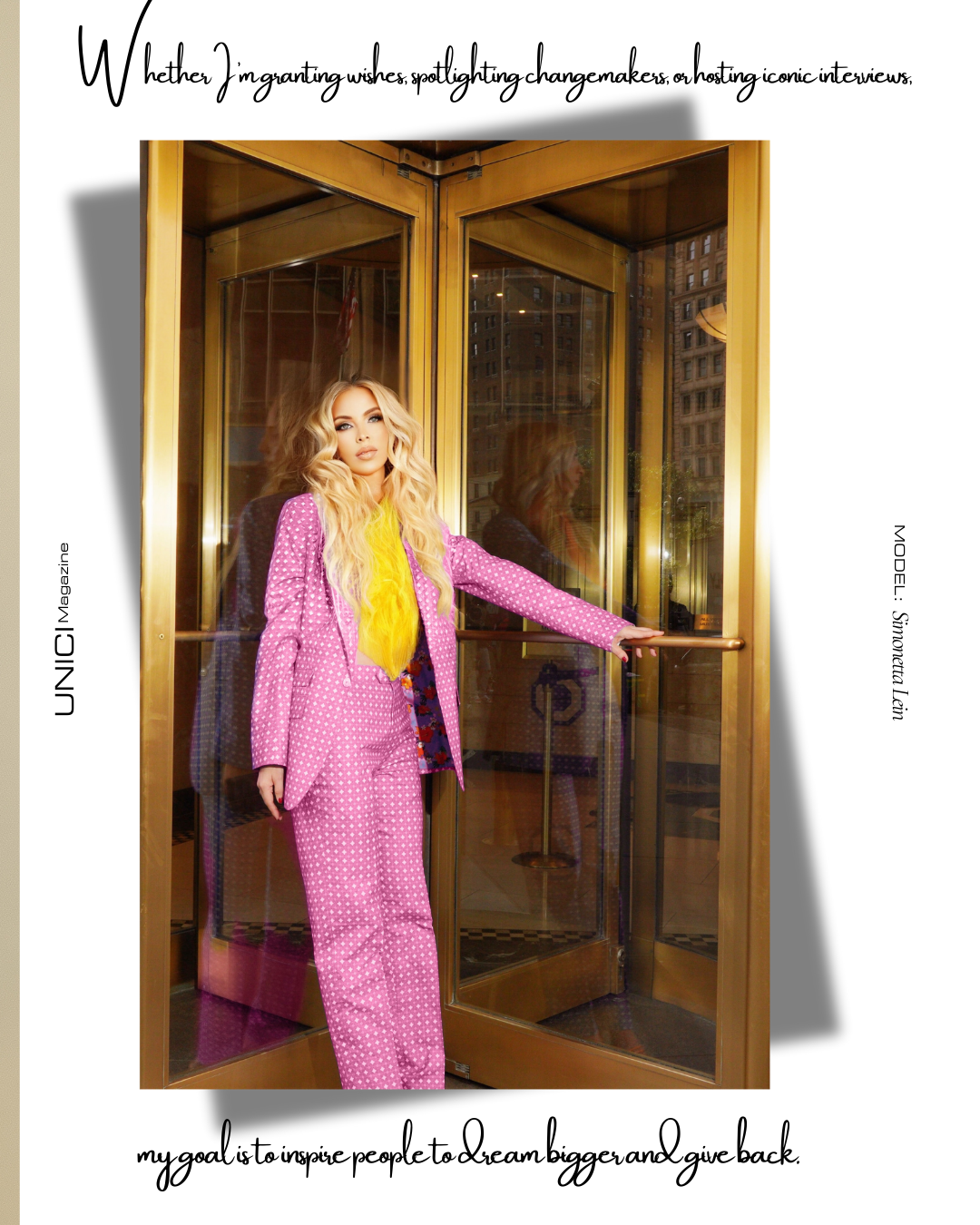 COVER STAR: SIMONETTA LEIN