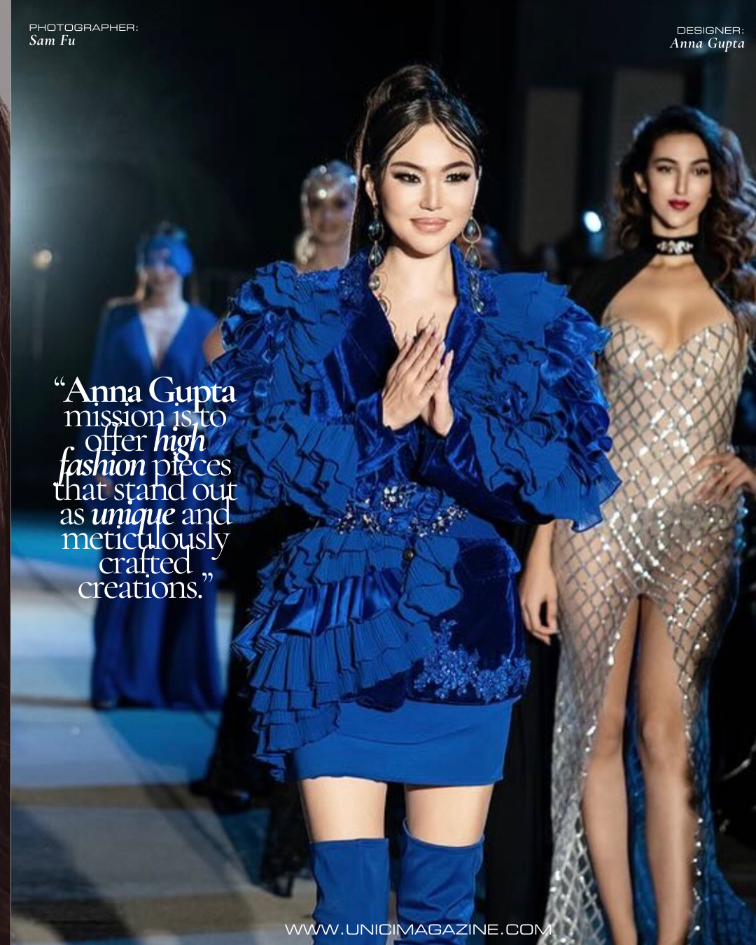 COVER MODEL & DESIGNER: ANNA GUPTA