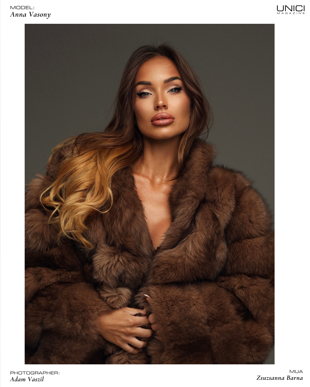 COVER MODEL: ANNA VASONY