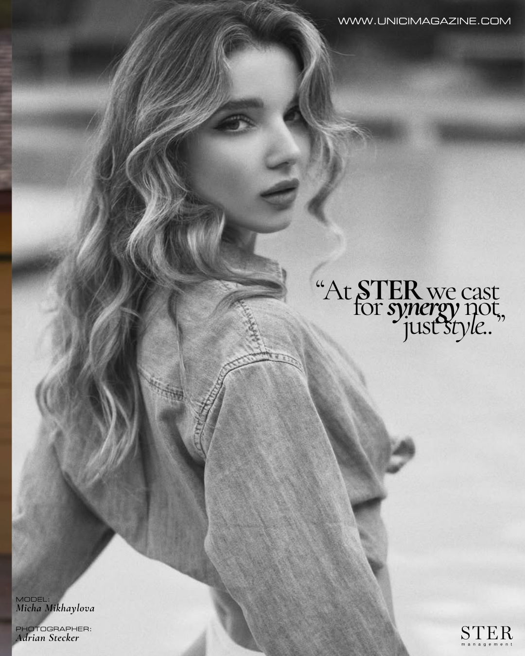 COVER MODEL: MICHA MIKHAILOVA